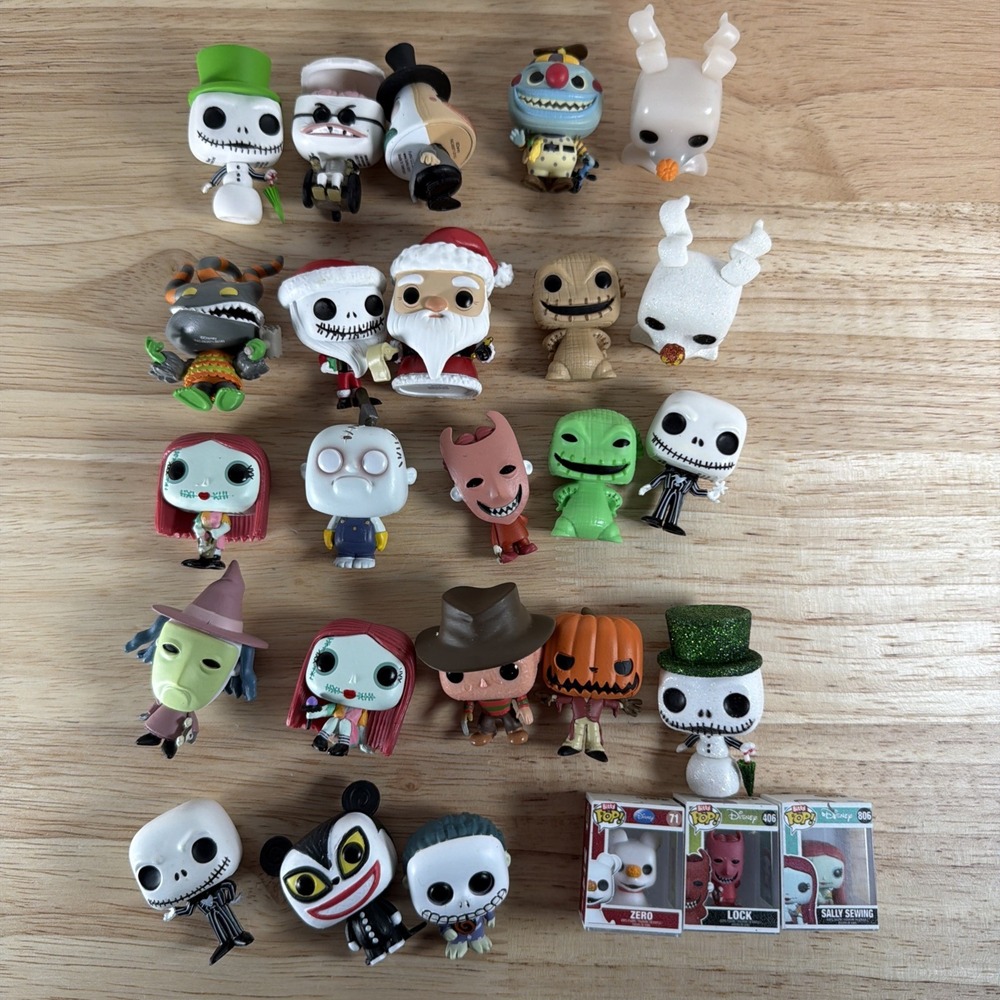 Large Lot of 26 Funko Mystery Mini The Nightmare Before Christmas Figures